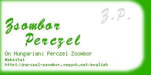 zsombor perczel business card